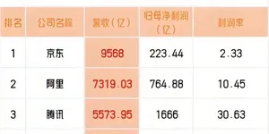 互联网公司的利润率