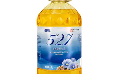 中华老字号，光明 海狮 527亚麻籽油 5L  79元包邮