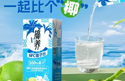 摘养 100%果汁 NFC椰子水 250ml*10盒17.24元包邮