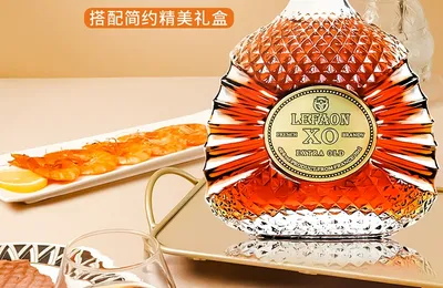 白菜！法国原瓶进口，LEFAON 利枫 40度金钻XO白兰地700mL礼盒装 送礼袋新低68.07元包邮
