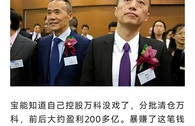 看看当年的宝能万科大战的结局，你们还信暴富主要靠能力吗？