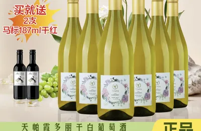 智利原瓶进口，Tenta 天帕 2020年 霞多丽干白葡萄酒 750mL*6瓶 送马标干红187ml*2支198元包邮